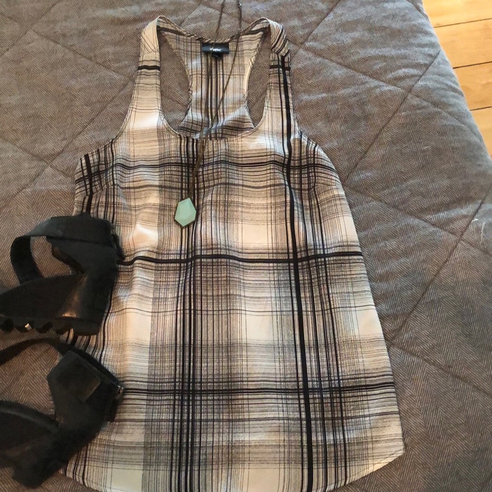 Plaid tank top